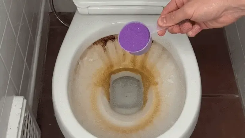 Drei einfache Schritte zu einem blitzsauberen WC